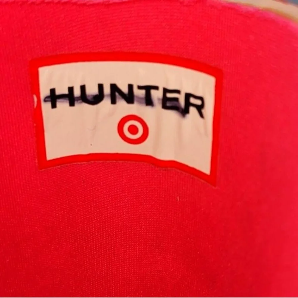 Hunter for Target Pink Abstract Print Tall Rubber Boots Girls‎ Size 2